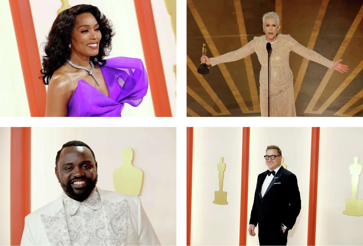 Angela Bassett, Jamie Lee Curtis, Brian Tyree Henry and Brendan Fraser at the 2023 Academy Awards.