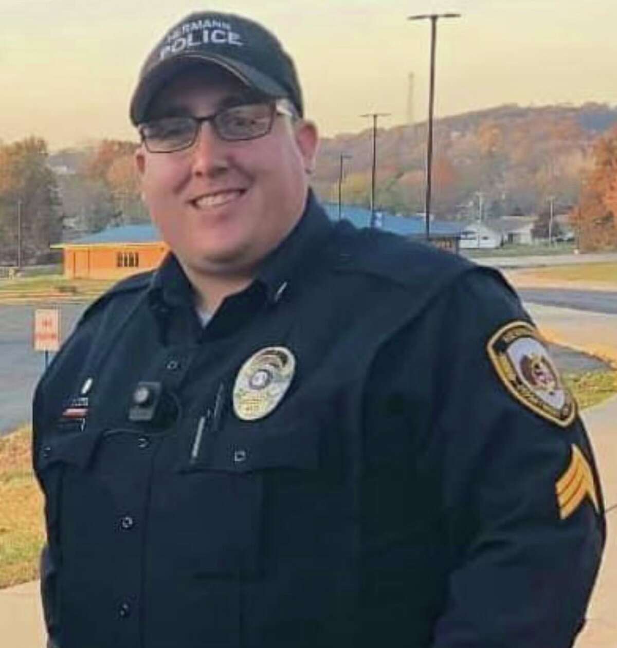 Detective Sergeant Mason Griffith of the Hermann, Missouri Police Department was shot and killed following a gas station robbery.