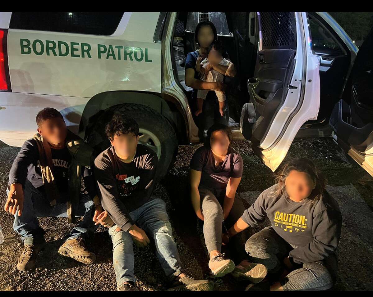 U.S. Border Patrol agents said these six migrants were riding in a vehicle when it crashed into a creek.