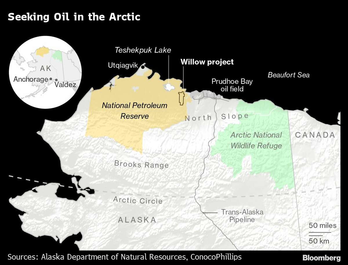 President Joe Biden authorized a giant ConocoPhillips oil project in northwest Alaska