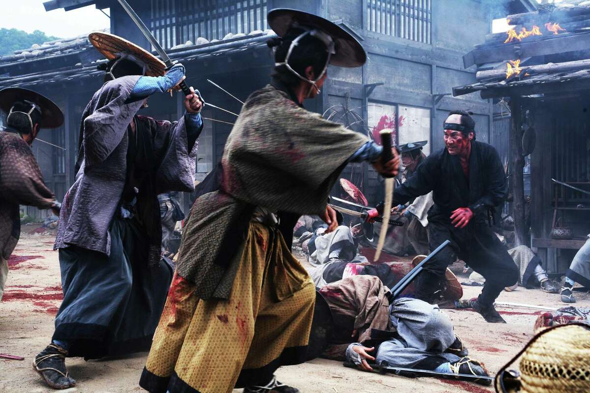 Koji Yakusho (right) faces opposition in Takashi Miike's "13 Assassins."