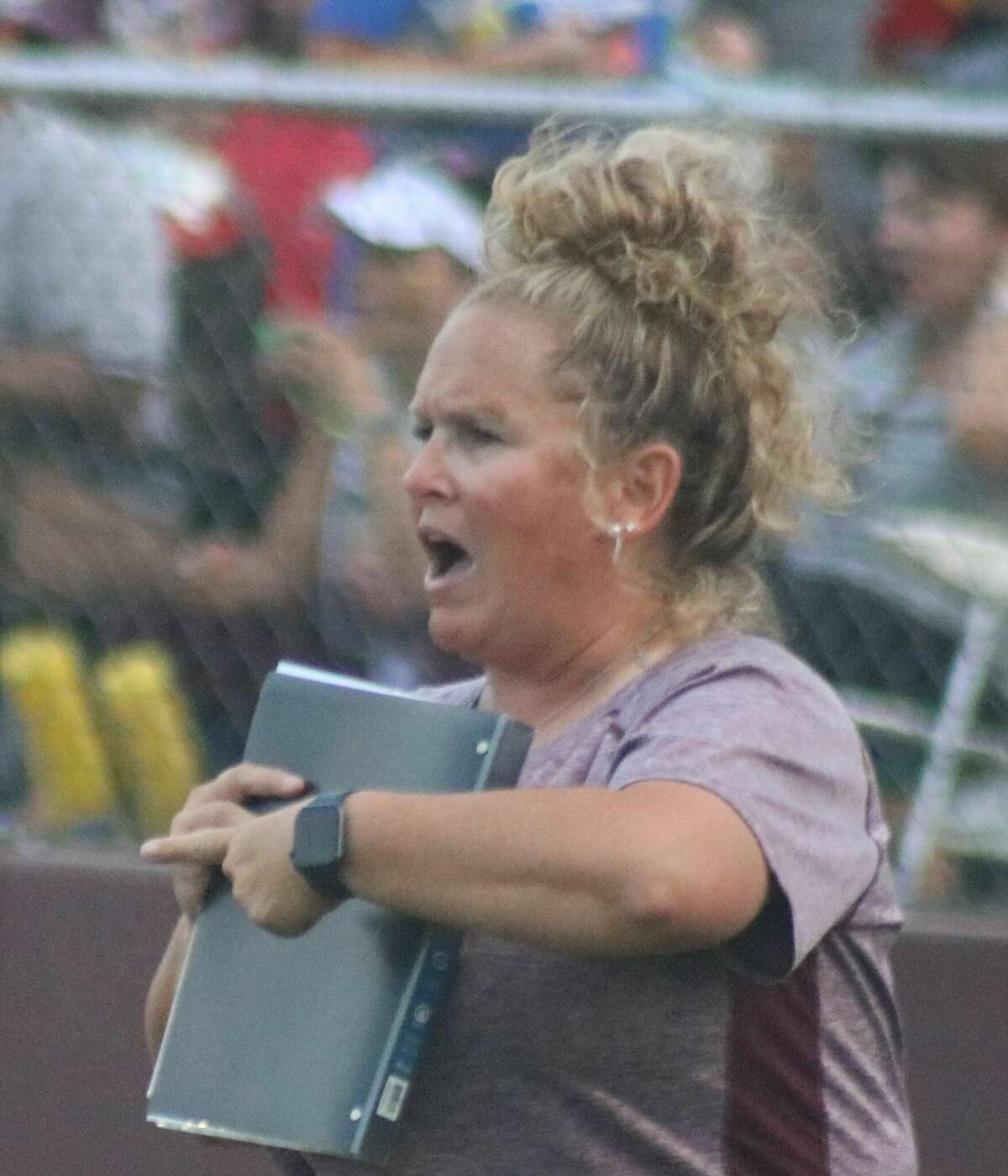 Deer Park head coach Amy Vidal watched the Lady Deer offense belt four doubles and a solo homer in five of the last six innings in the team's 7-3 non-district win over Dawson Monday afternoon.