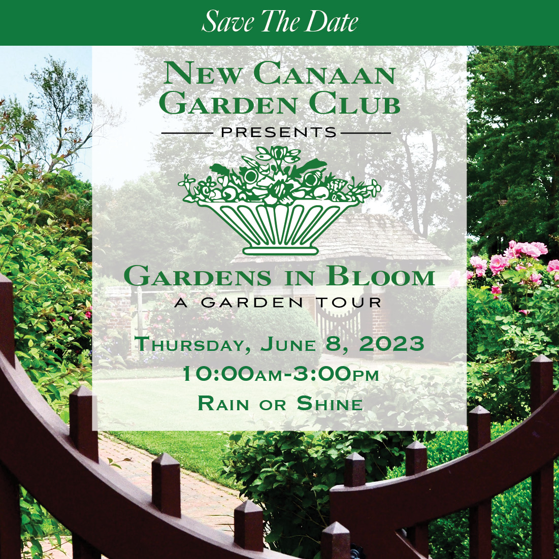 New Canaan garden tour, upcoming library events and other news