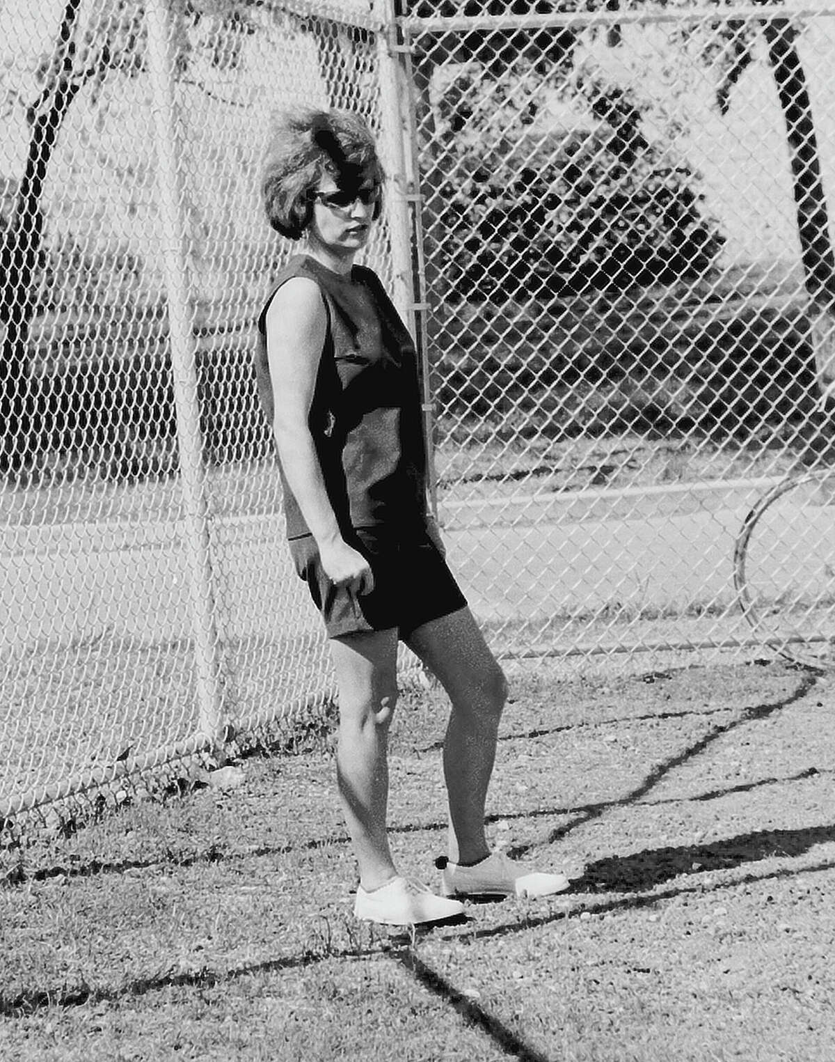 Libby Johnson coached varsity softball at Trinity in the 1970s, in addition to women's volleyball and basketball.