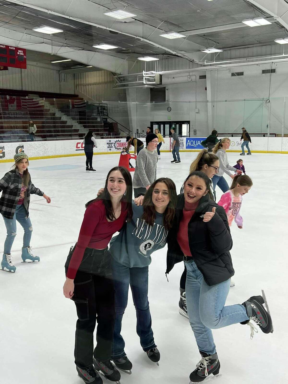 Rogers brought some of her exchange students to Ferris State University's ice skating rink, some of them had never skated before. To view more photos, visit: bigrapidsnews.com.