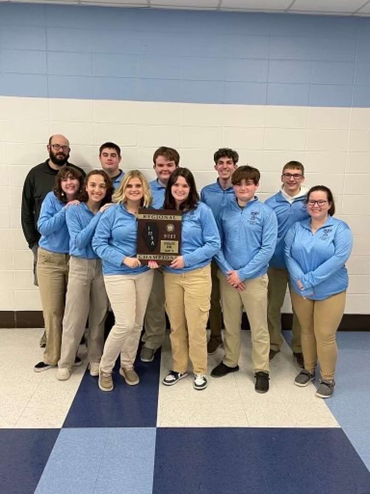 The Triopia scholastic bowl team took first place during the 2022-23 regional competition at Triopia. 