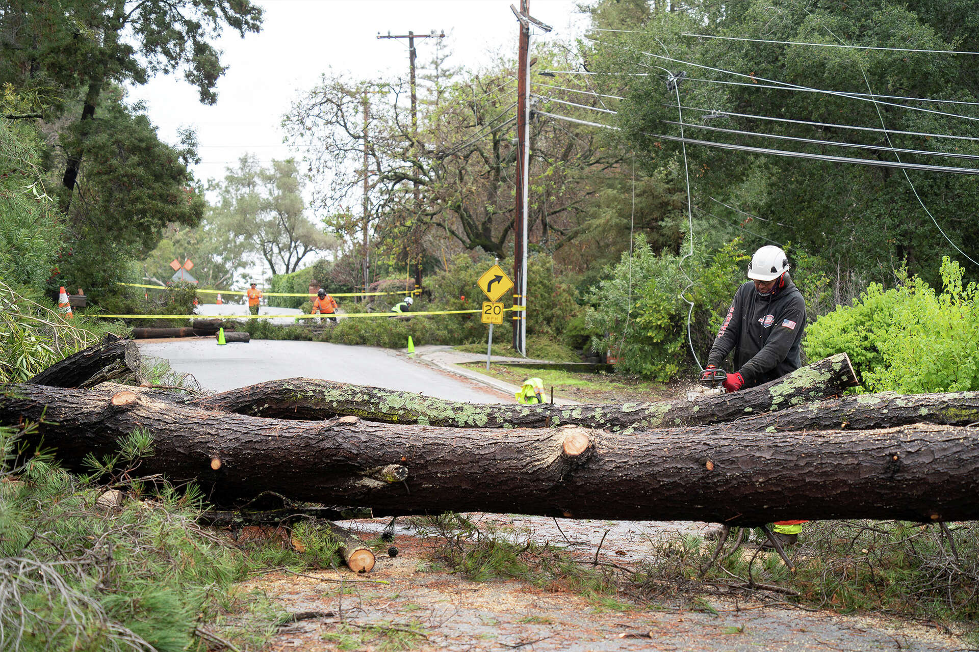 Bay Area wind gusts up to 97 mph disrupt traffic and power