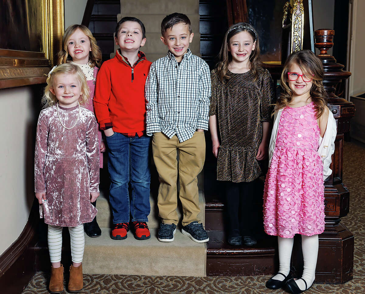 The Art Association of Jacksonville’s 66th annual Beaux Arts Ball, “Beauty, Grace & Elegance,” will feature seven kindergarten-age children participating as flower girls and pages. They include Lauryn Mann (from left), Collins Reed, Clyde Zang, Eli Cors, Ava Cors and Kylie Miller. Benton Bigney is not pictured.