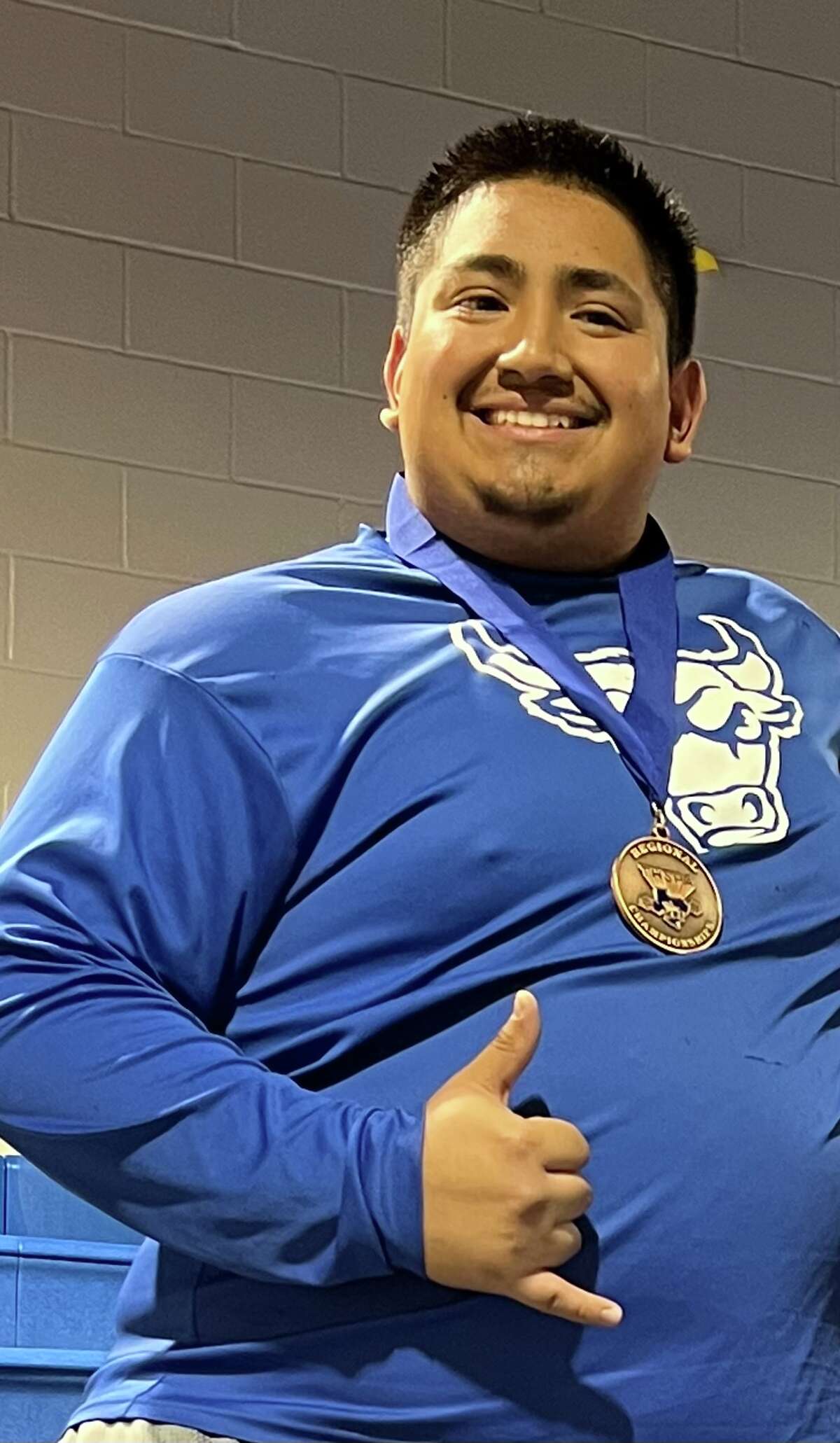 Cigarroa’s Jorge Rangel advanced to the state powerlifting meet in Abilene, Texas on March 25.
