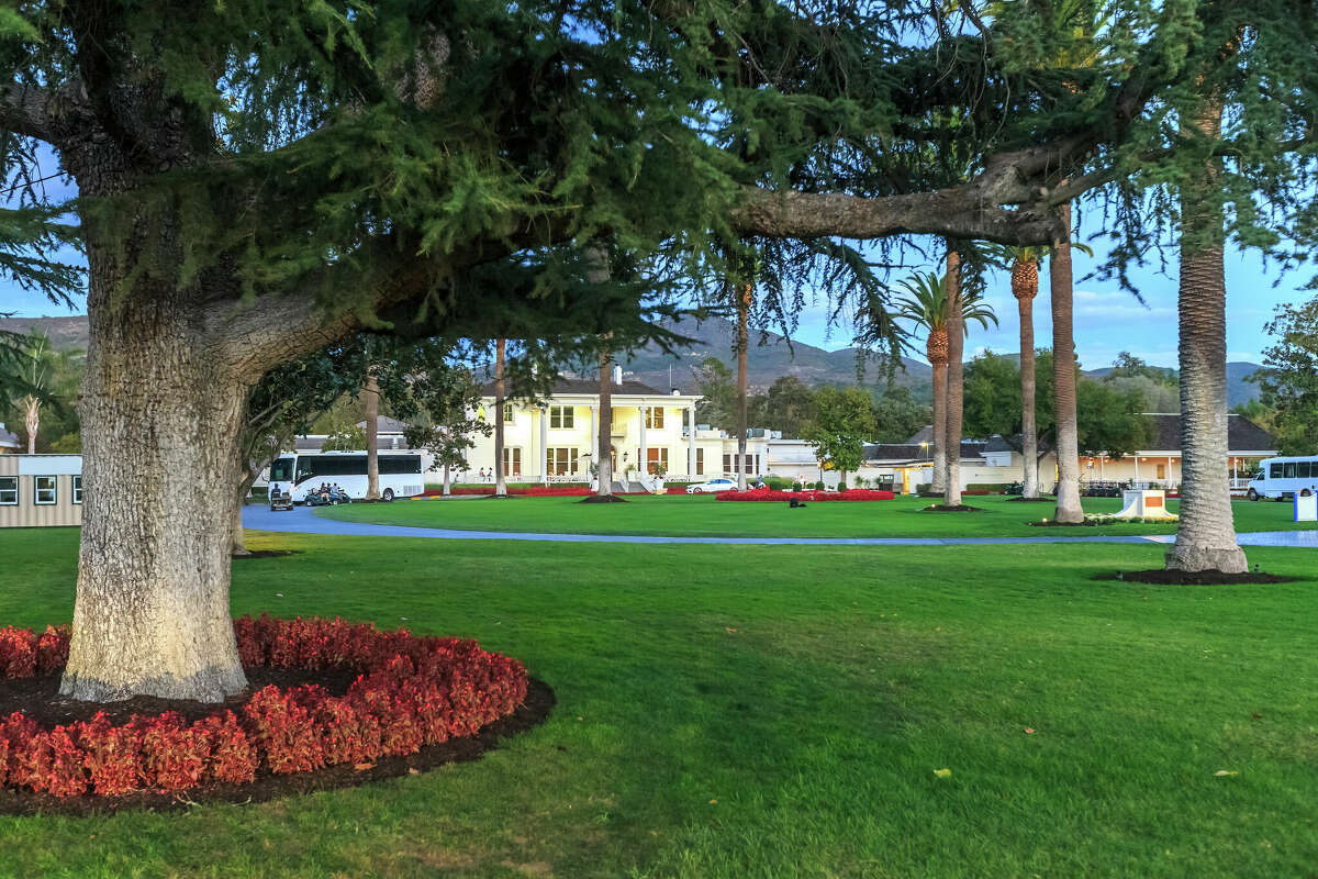 The lush grounds at Silverado Resort and Spa, a luxury hotel just a few minutes outside of downtown Napa, Calif.