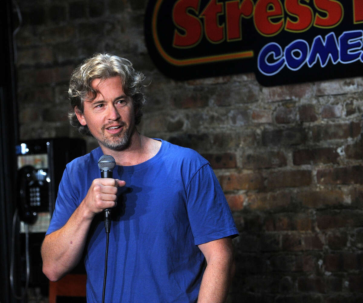 NEW BRUNSWICK, NJ - AUGUST 19: Comedian Matt McCusker performs at The Stress Factory Comedy Club on August 19, 2021 in New Brunswick, New Jersey. (Photo by Bobby Bank/Getty Images)