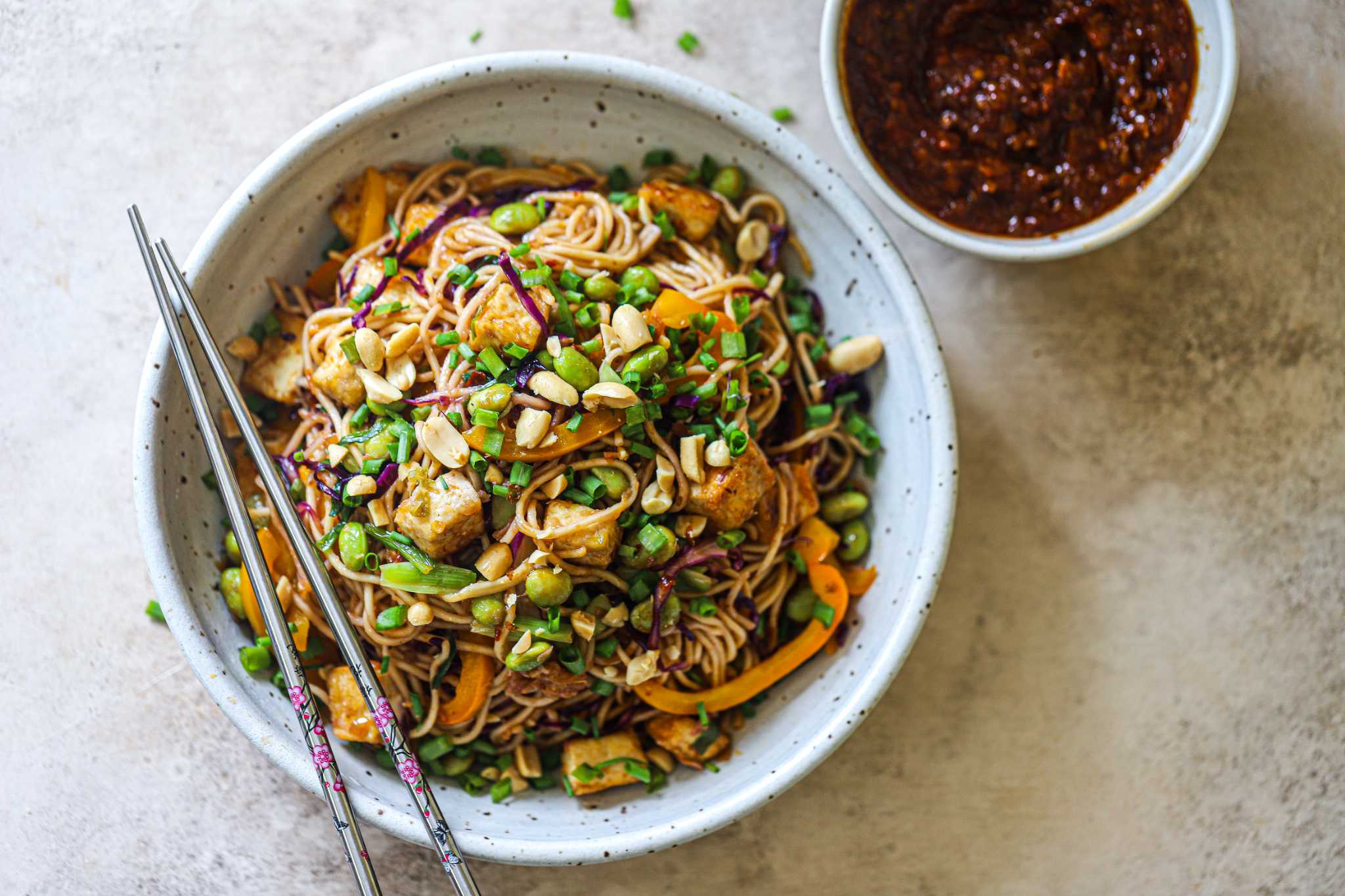 Recipe: Schezwan Tofu Noodles