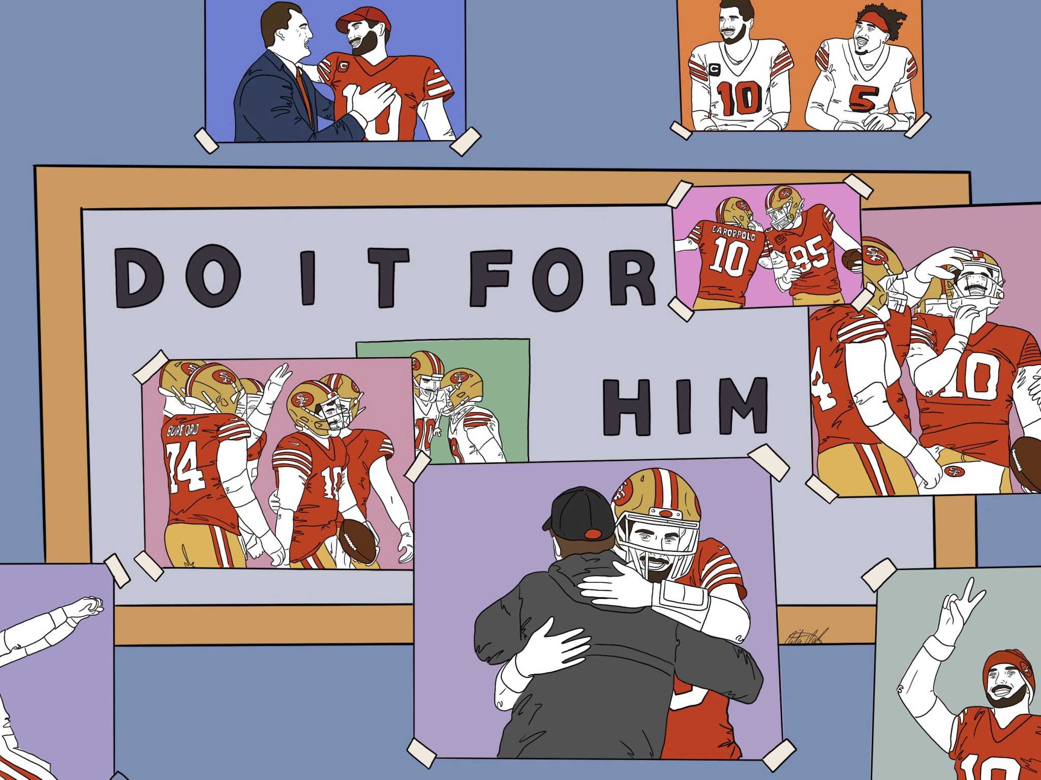 Rita Oak's 404 Jimmy Garoppolo drawings gave 49ers fans daily fun