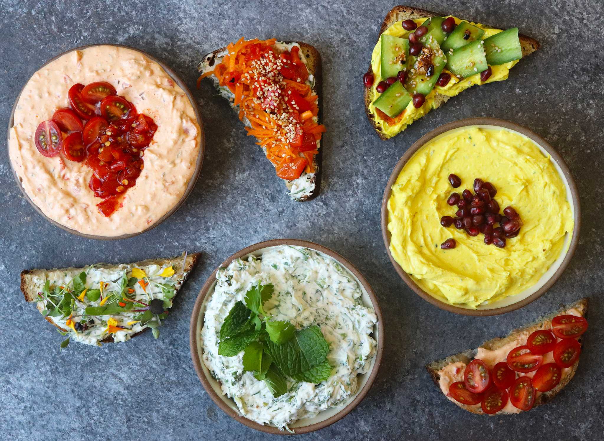 Making masala cream cheese Indian flavors for your bagel