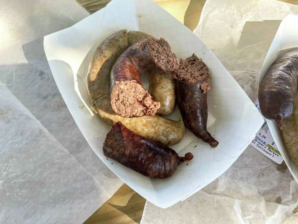 Boudin rouge and boudin blanc at T-Jim’s Grocery & Market in Cottonport, La.