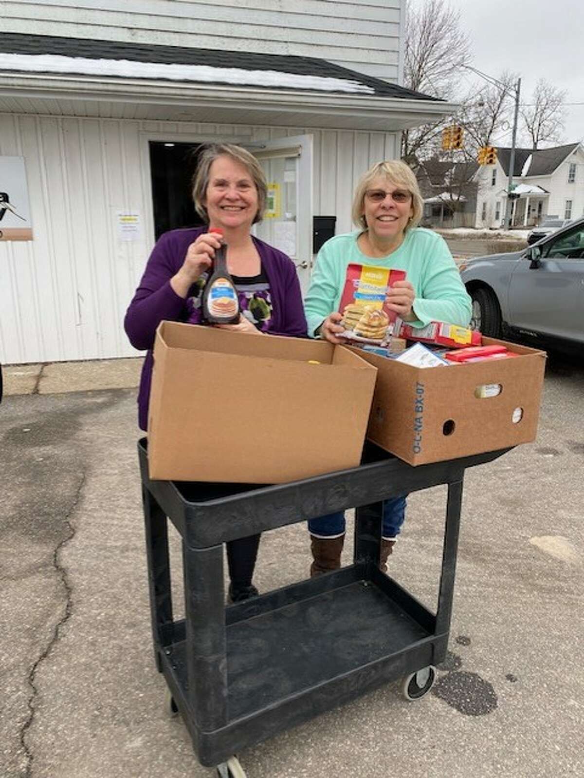 Students at Brookside Elementary School in Big Rapids collected pancake mix, syrup and oatmeal for Manna Pantry as part of the annual February Kindness Service Project.