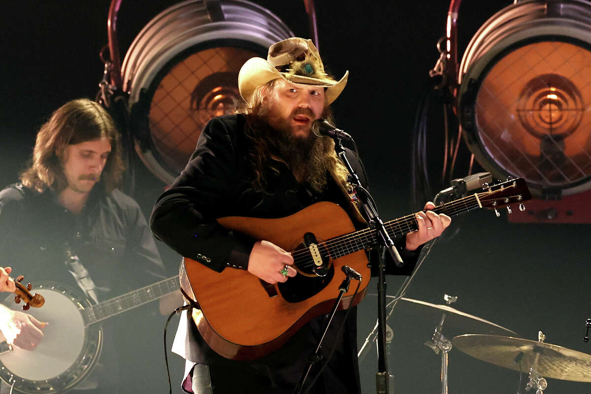 Chris Stapleton performs onstage at The 56th Annual CMA Awards at Bridgestone Arena on November 09, 2022 in Nashville, Tennessee.