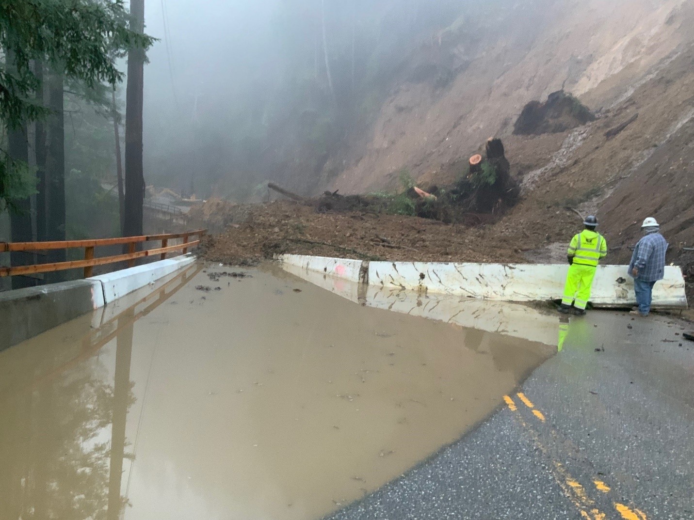 Mudslide near Santa Cruz Mountains Highway 9 to remain closed