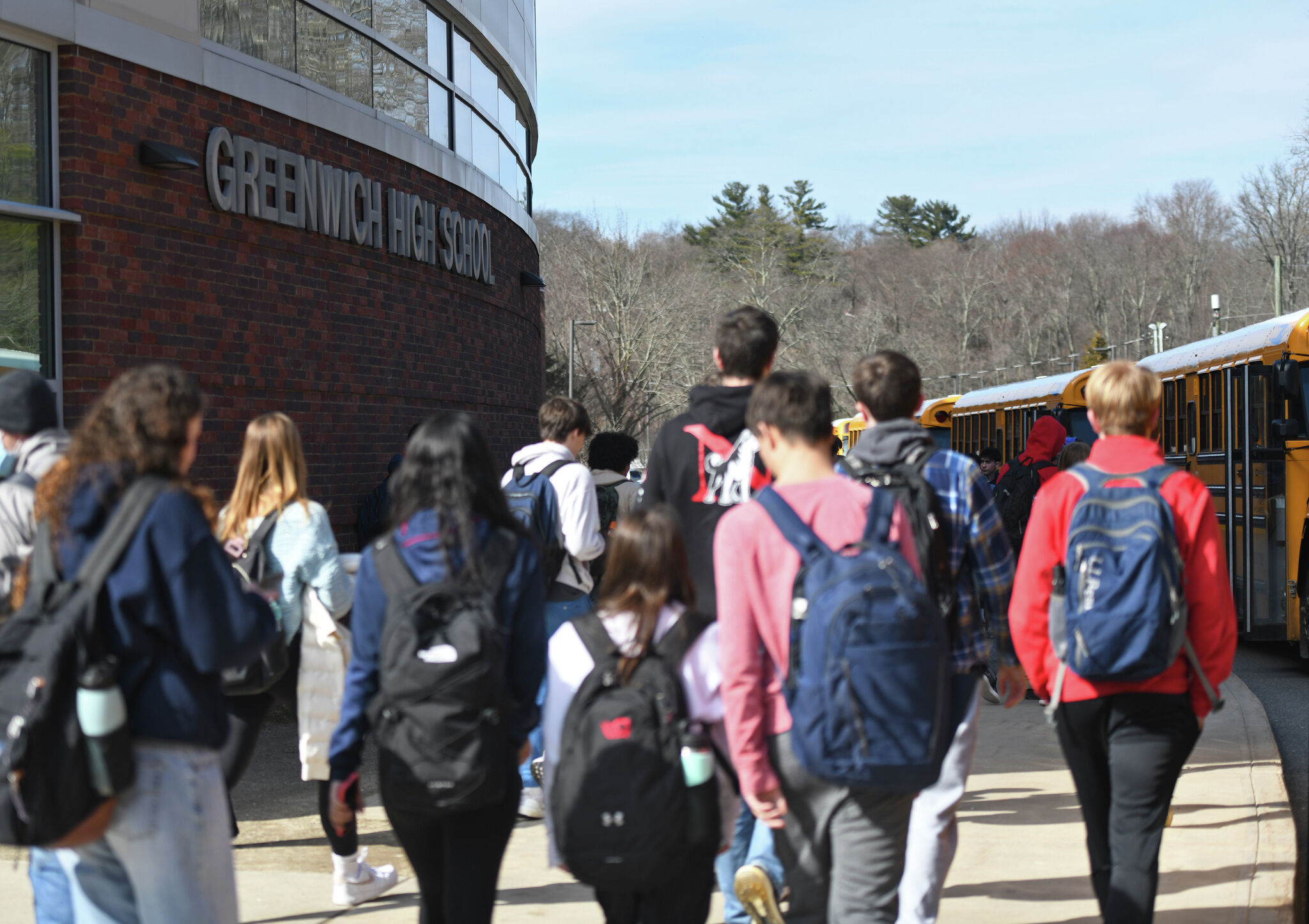 How will Greenwich High School handle traffic after ending flex time?