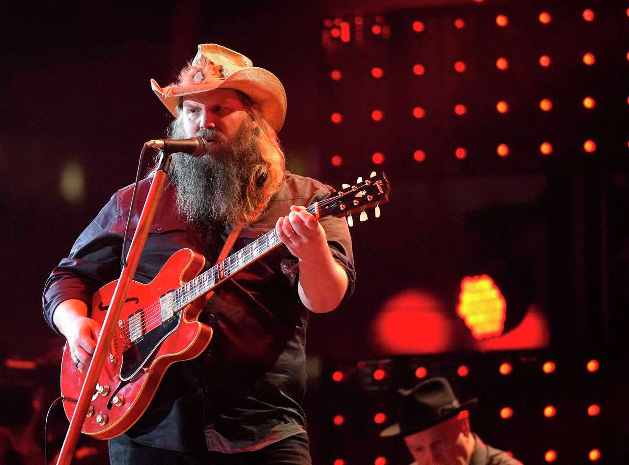Chris Stapleton performs in concert during Rodeo Houston at the Houston Livestock Show and Rodeo at NRG Park on Thursday, March 16, 2023 in Houston.