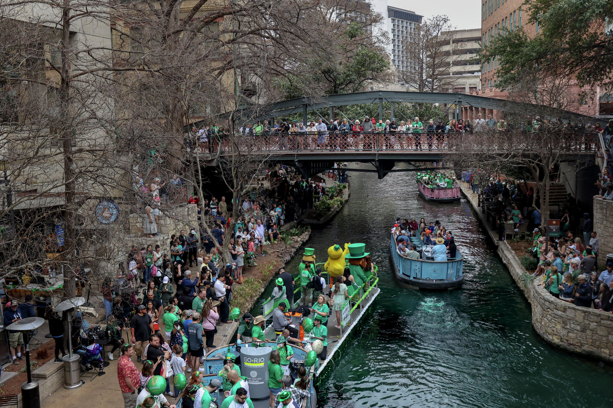 The Chicago River turns green for St. Patrick's Day. 2018