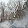 Sanford house fire in the 2600 block of Castor Road totally burned Thursday afternoon.