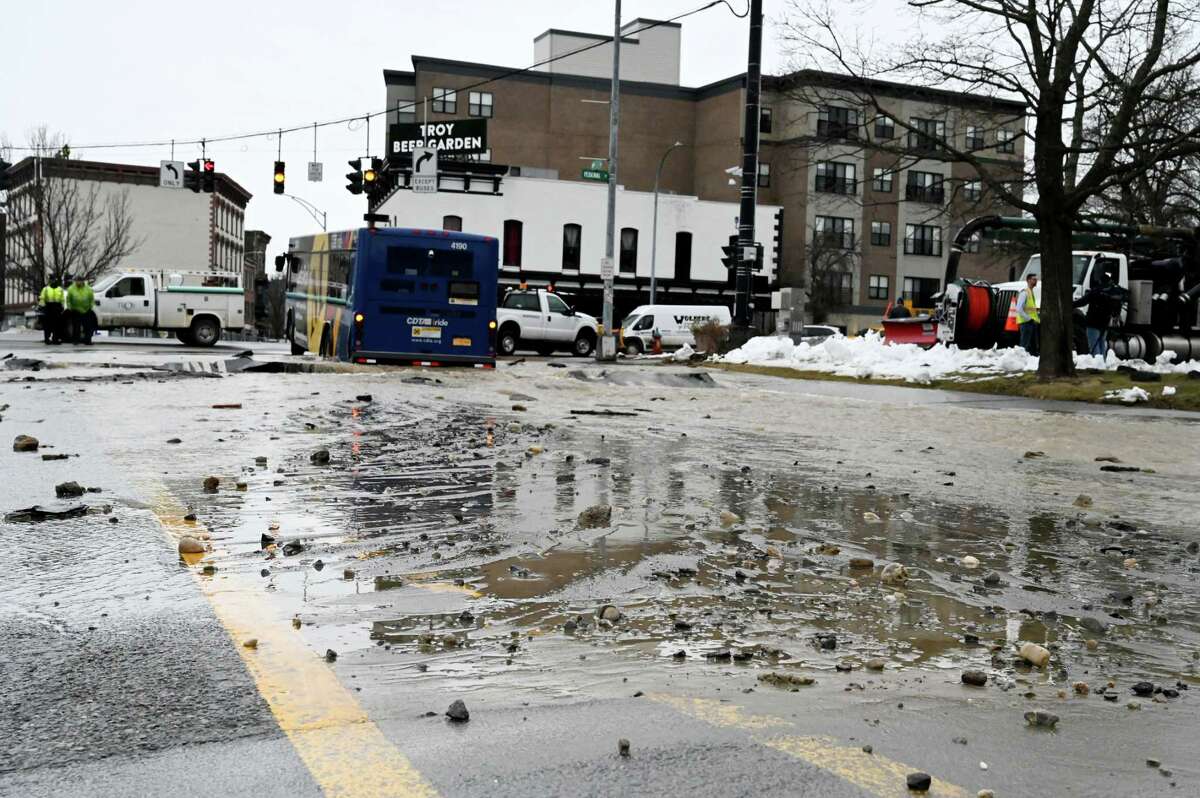 Troy water main break not expected to affect holiday revelry