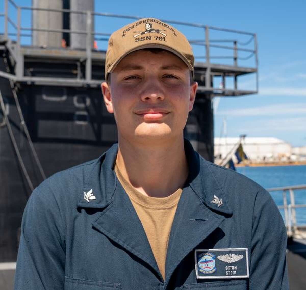 Petty Officer 3rd Class Joshawa Sitton, a native of Palmyra, is a sonar technician on a Navy submarine.