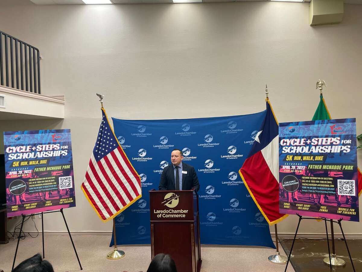 The Laredo Chamber of Commerce will host the Cycle + Steps for Scholarships 5K Run, Walk, Bike event April 29 to raise funds for Youth Leadership Laredo scholarships.