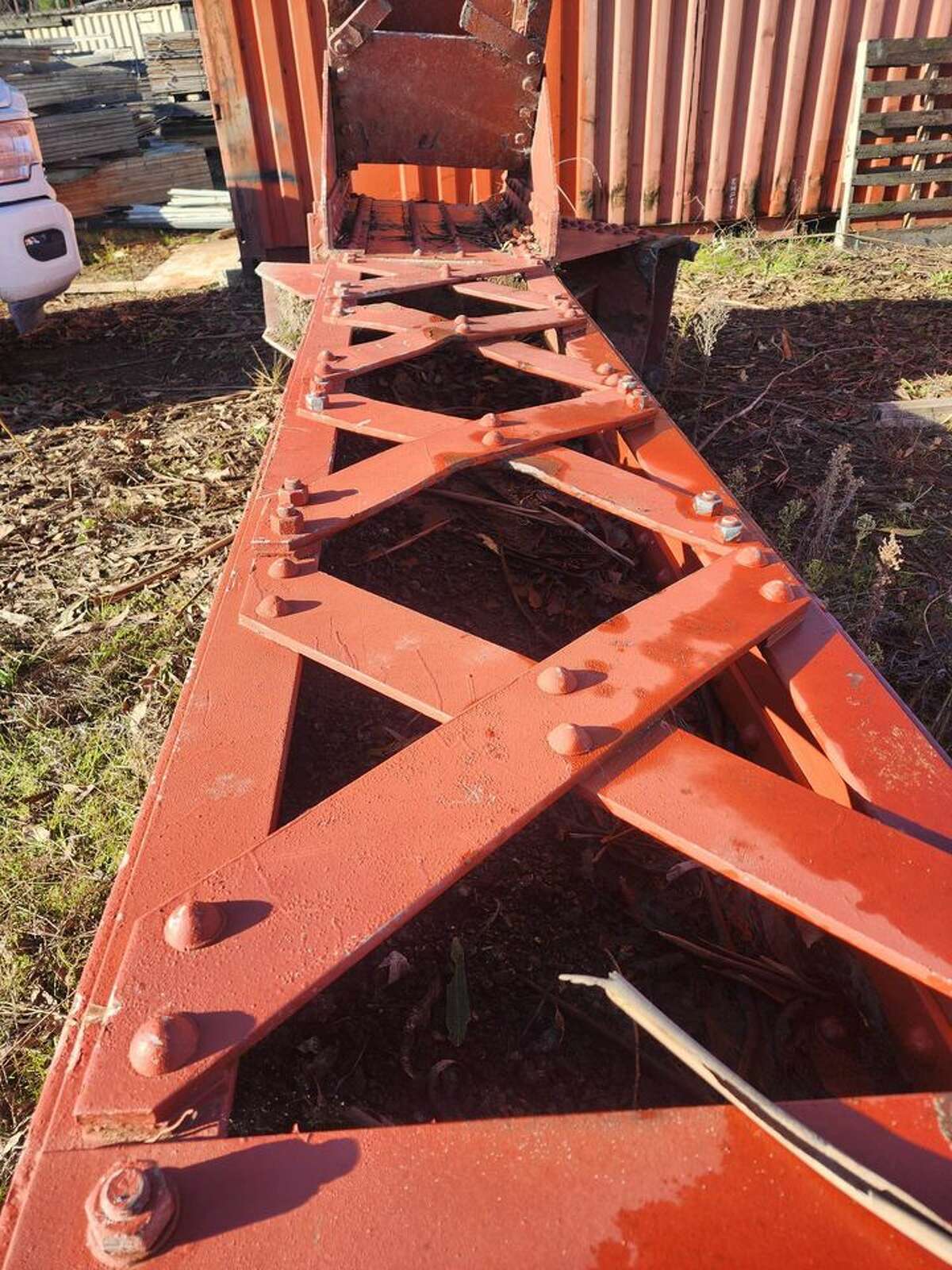 The buyer of two Golden Gate Bridge trusses had to find a new location for the large pieces.
