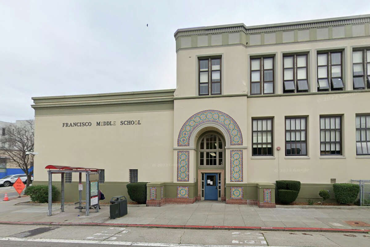 A student was stabbed at Francisco Middle School at 2190 Powell St. in San Francisco on Friday.