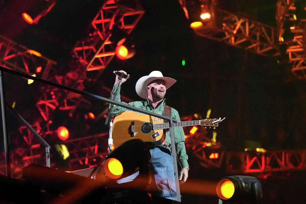 Cody Johnson performs during Rodeo Houston at the Houston Livestock Show and Rodeo at NRG Stadium on Friday, March 17, 2023 in Houston.