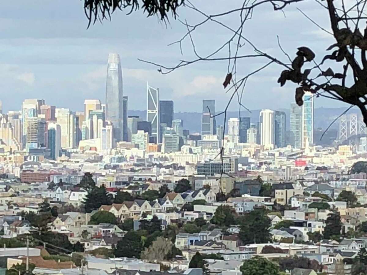 Billy Goat Hill in San Francisco provides a majestic view of the city skyline.