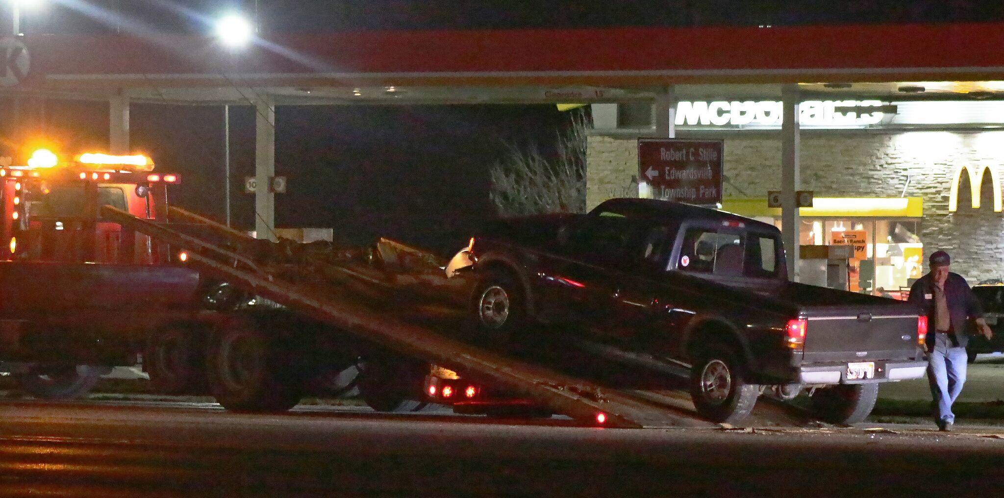 Edwardsville officer, citizen hurt when pickup hits police squad car