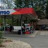 Southington police said two armed suspects robbed the Food Bag convenience store attached to this Citgo gas station on the Meriden-Waterbury Turnpike early Saturday.