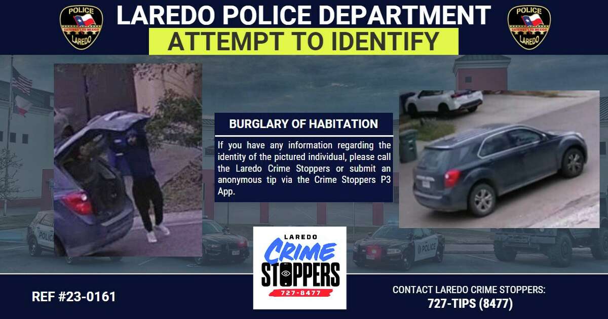 The Laredo Police Department is seeking this individual regarding a recent north Laredo burglary.