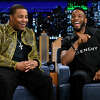 THE TONIGHT SHOW STARRING JIMMY FALLON -- Episode 1817 -- Pictured: (l-r) Actor Kenan Thompson and actor Kel Mitchell during an interview on Friday, March 17, 2023 -- (Photo by: Todd Owyoung/NBC via Getty Images)