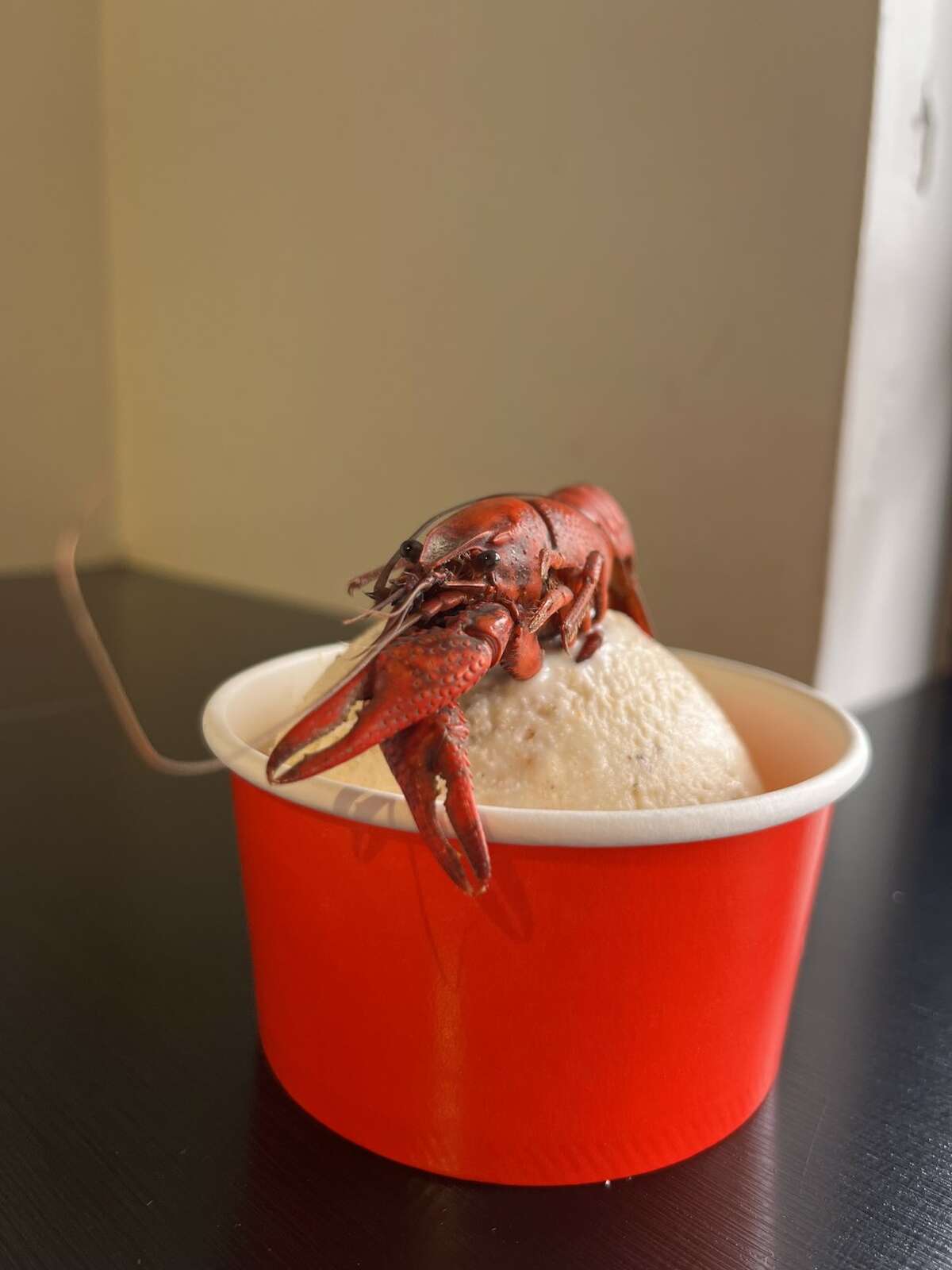 Crawfish ice cream is back at Houston's Red Circlefor now