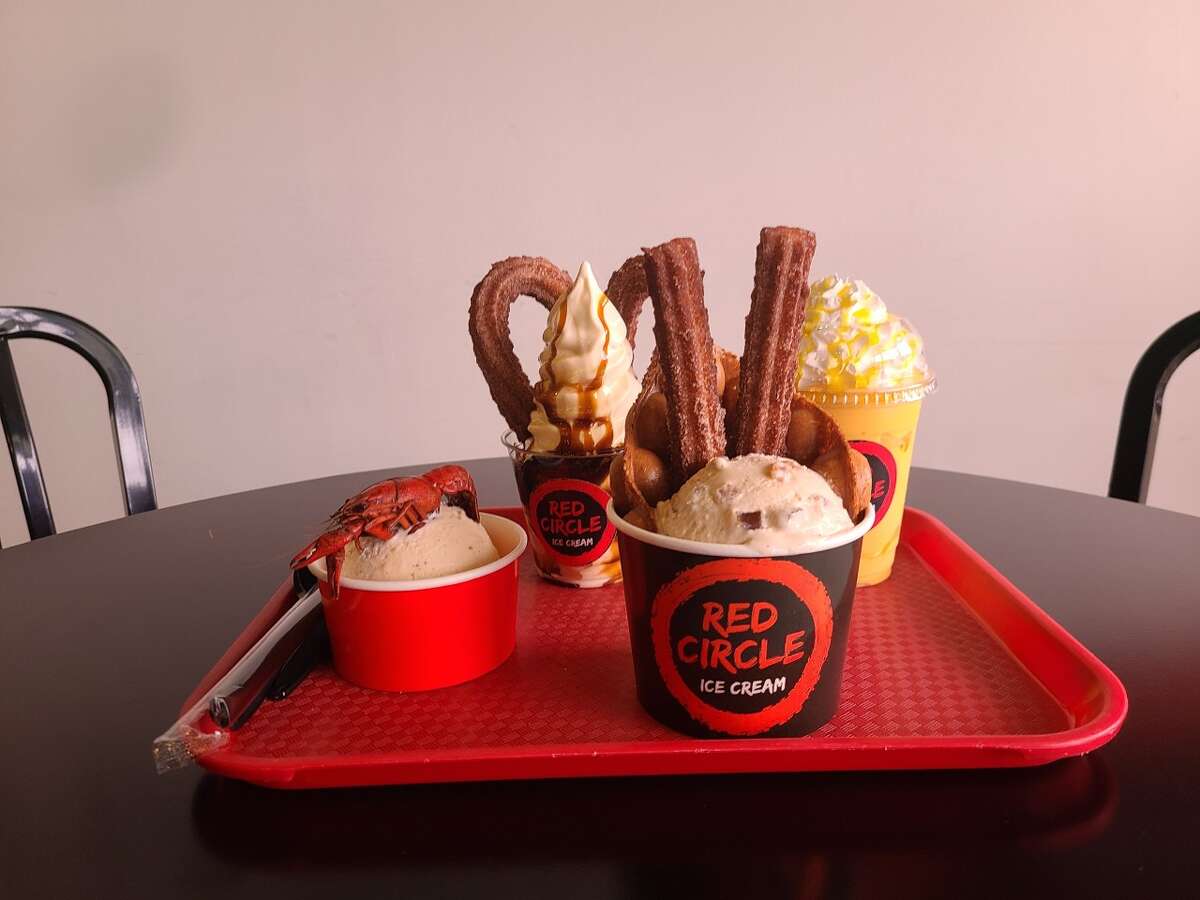 Crawfish ice cream is back at Houston's Red Circlefor now
