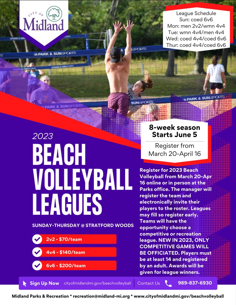 Beach volleyball team registration open for 2023 season