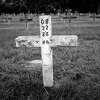 HUNTSVILLE, TX: A cross with an X marks the grave for a prisoner executed by the state of Texas in its prison system, as seen in 2009, at the Texas Department of Criminal Justice's Joe Byrd Cemetery in Huntsville, Texas. (Photo by Andrew Lichtenstein/Corbis via Getty Images)