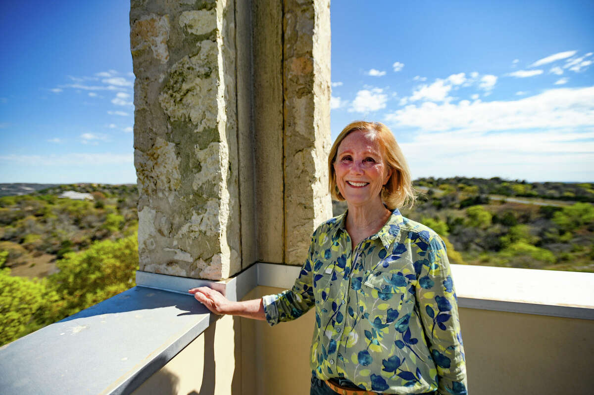 Janet Hale is enjoying her home, designed by architect Ignacio Salas-Humara. It is located in the Hill Country between Comfort and Fredericksburg.