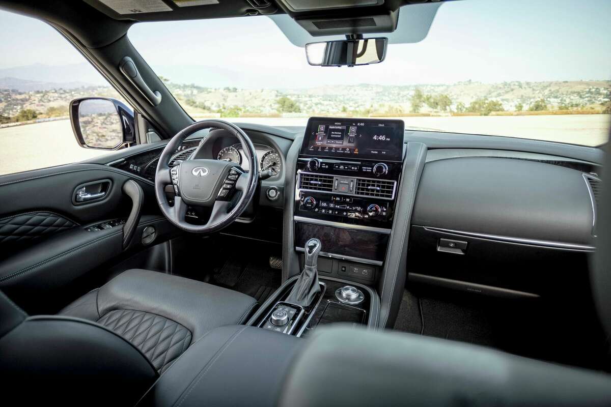 There's plenty of room for the family in the three-row Infiniti QX80 full-size sport-utility vehicle for 2023.