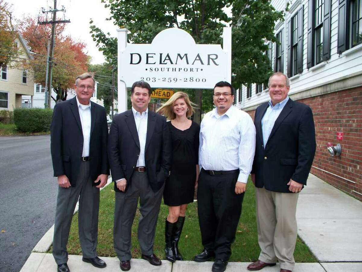 The global shipping company, Chembulk, out grew its offices in Westport and has moved into the Delamar Southport. Chembulk executives are, from left, Dan Dahlgard, Jack Noonan, Donna Madden, Fernando Diaz and David Beun.