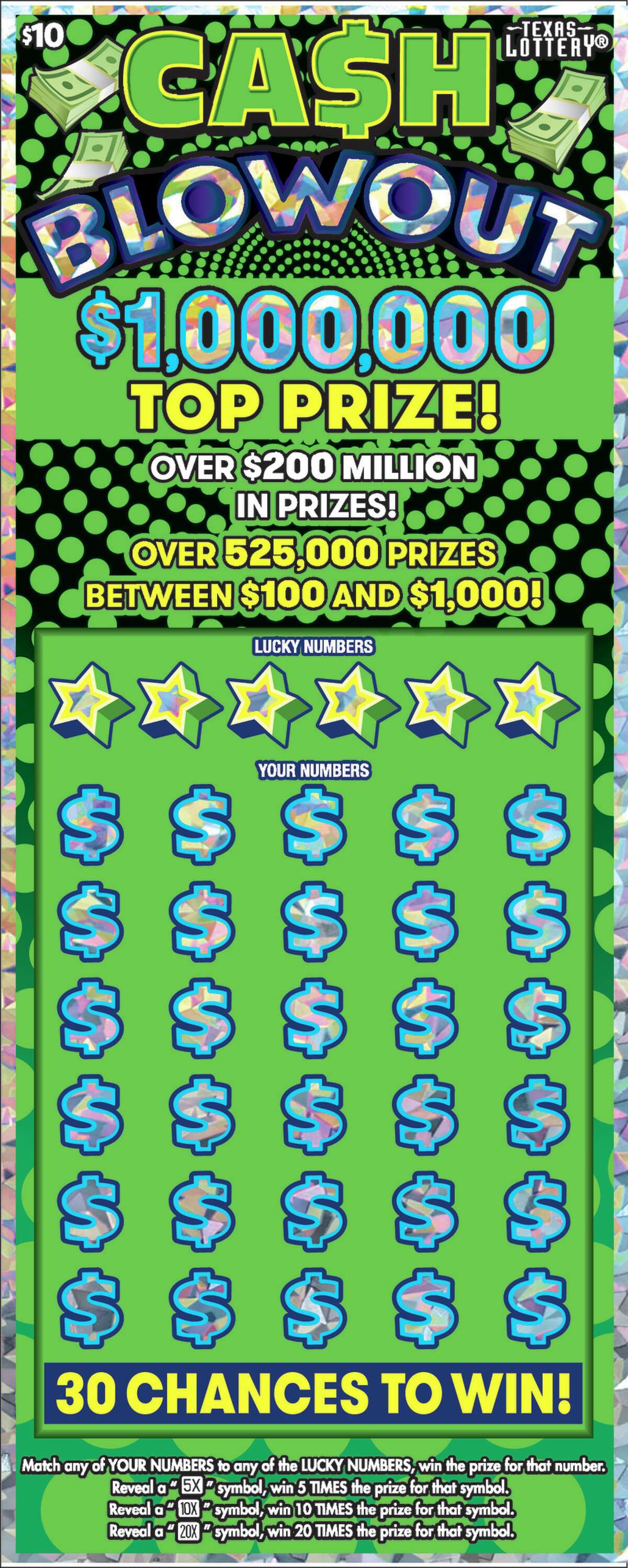 A Laredo resident claimed the first of eight $1 million prizes in the Ca$h Blowout lottery scratch-off game.