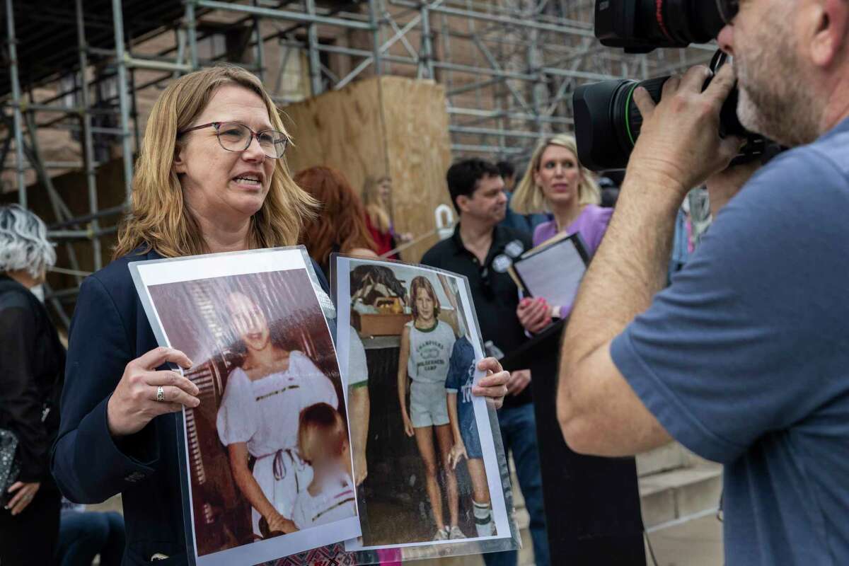 Survivors of child sexual abuse rally at Texas Capitol