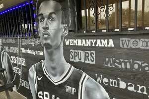 Southside mural imagines NBA's top draft prospect in Spurs jersey