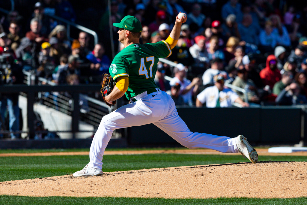 Oakland A’s starter Drew Rucinski has hamstring issue