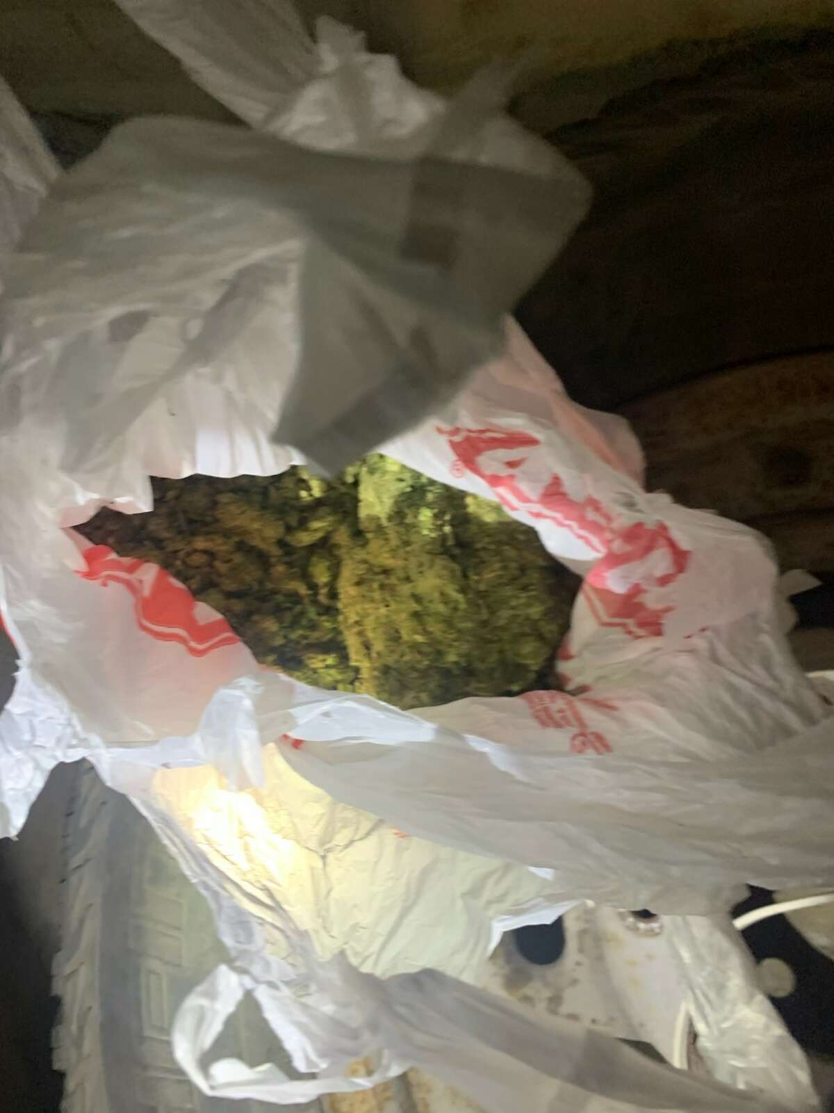 Texas DPS and the U.S. Border Patrol found this small amount of marijuana along with 11 migrants inside a south Laredo stash house on March 20.