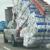 A man named Francisco Flores took photos of a Texas-sized haul he spotted while driving on U.S. Highway 75 in the Dallas area on Wednesday, March 22.